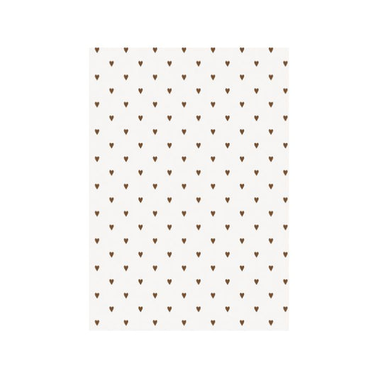 IB Laursen Geschenkpapier Stillenat Braune Herzen