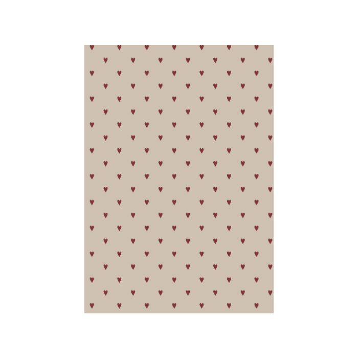 IB Laursen Geschenkpapier Stillenat Rote Herzen