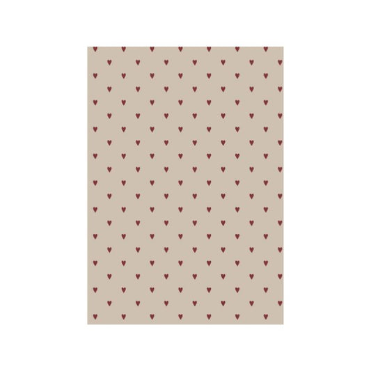 IB Laursen Geschenkpapier Stillenat Rote Herzen
