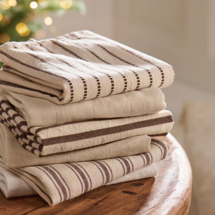 IB Laursen Baumwoll-Geschirrtuch Erling Natur/Braun