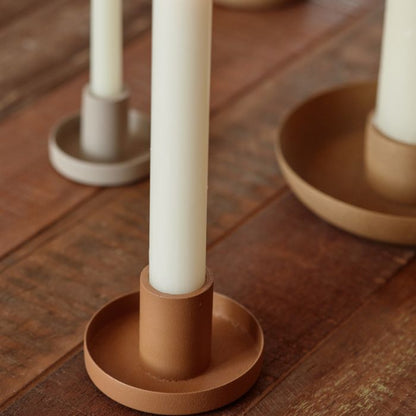 IB Laursen Kerzenhalter ziegelfarben für 2,2 cm Kerzen