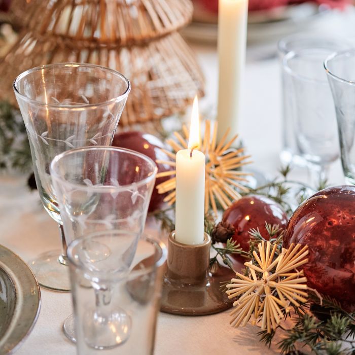 IB Laursen Kerzenhalter Fenja braun skandinavisches Design