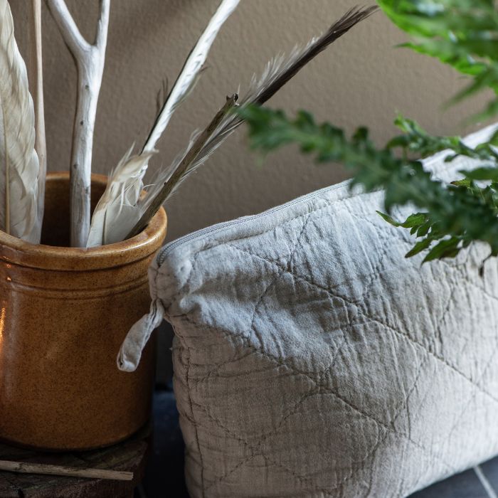 IB Laursen Kulturbeutel aus Baumwolle Linen skandinavisches Design