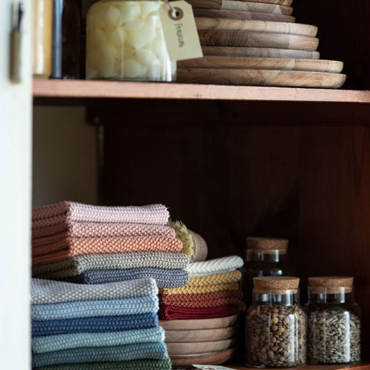 IB Laursen Mynte Baumwollspüllappen Sand im skandinavischen Stil