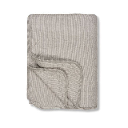 IB Laursen Quilt gestreift in Weiß und Erdfarben bei Mekea