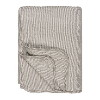 IB Laursen Quilt gestreift in Weiß und Erdfarben bei Mekea