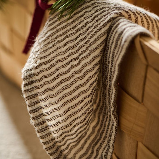 IB Laursen Serviette für gedeckten Tisch Braun/Weiss