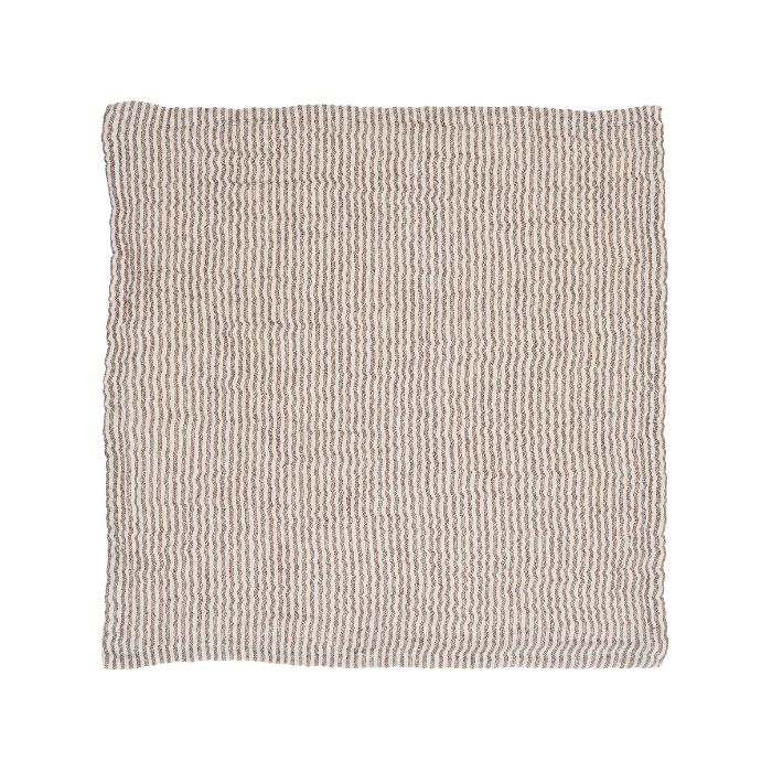 IB Laursen Stoffserviette doppelt gewebt Braun/Weiß