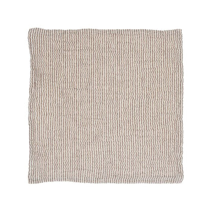 IB Laursen Stoffserviette doppelt gewebt Braun/Weiß