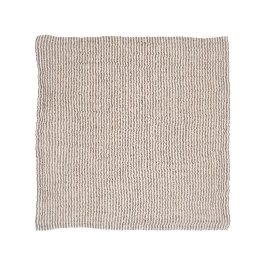 IB Laursen Stoffserviette doppelt gewebt Braun/Weiß