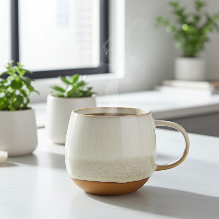 IB Laursen Tasse Agneta dekorative Tasse Mustard Muster B 10,5 × H 9,7 × L 13,5 cm