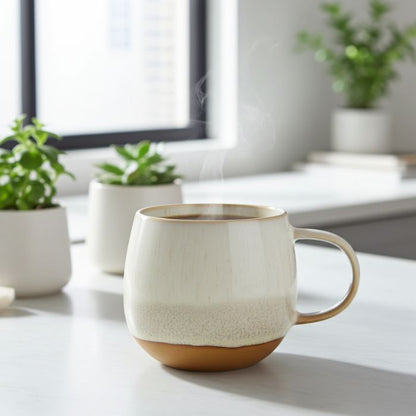 IB Laursen Tasse Agneta dekorative Tasse Mustard Muster B 10,5 × H 9,7 × L 13,5 cm