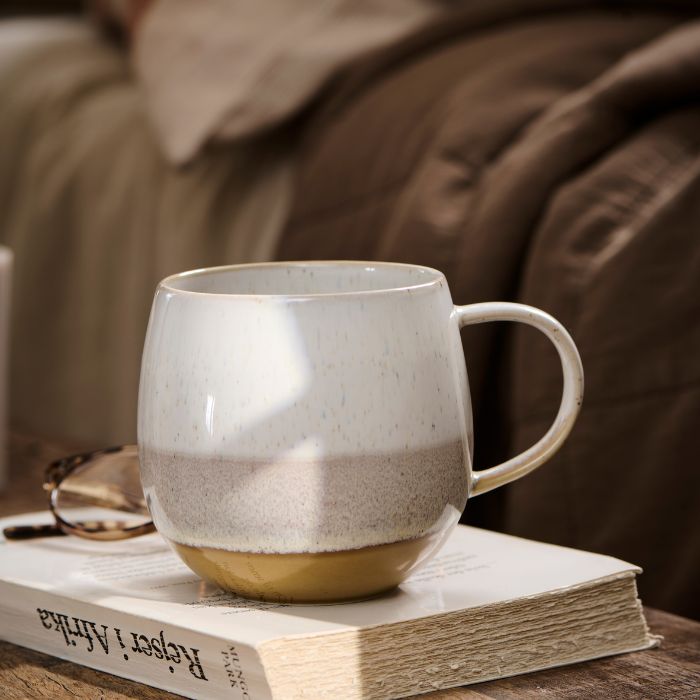 IB Laursen Tasse Agneta dekorative Tasse Mustard Muster B 10,5 × H 9,7 × L 13,5 cm