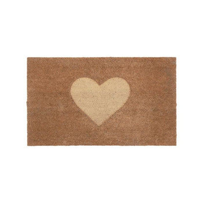 IB Laursen Türmatte mit Herzmotiv aus Kokosfasern