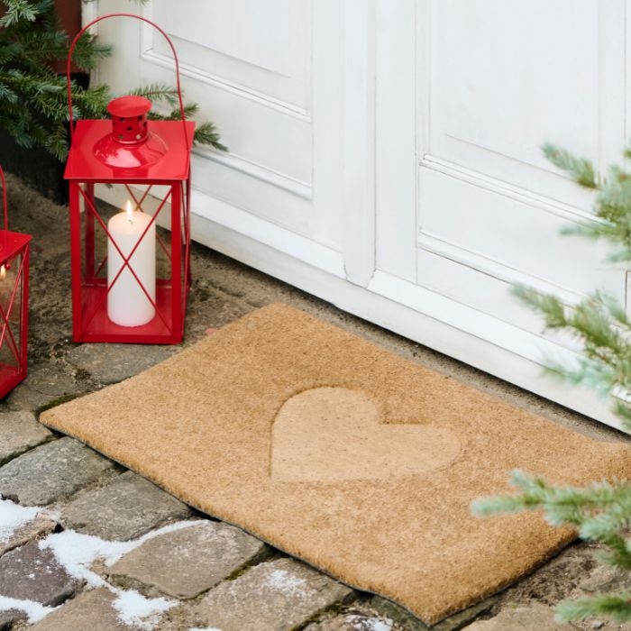 IB Laursen Fußmatte aus Kokos und PVC natur