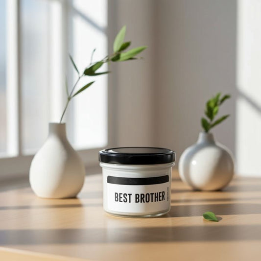 Sojawachs Statement Kerze im Glas – Best Brother