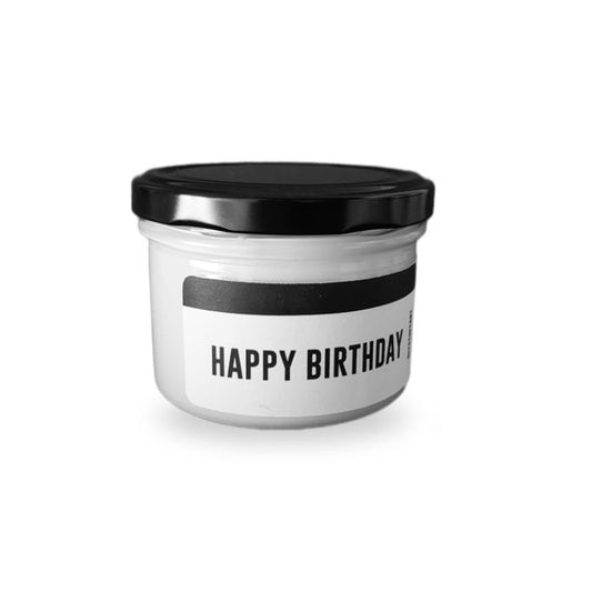 Statement Kerze im Glas – Happy Birthday 