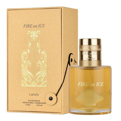 Lattafa Fire On Ice Parfum Flakon
