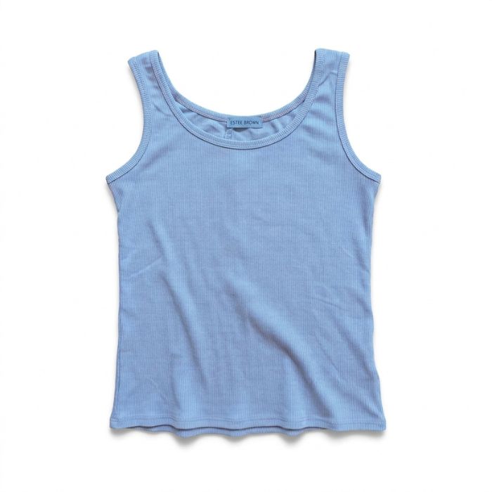 Mekea Damentanktop Hellblau Stretch Basic One Size