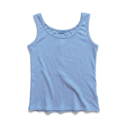Mekea Damentanktop Hellblau Stretch Basic One Size