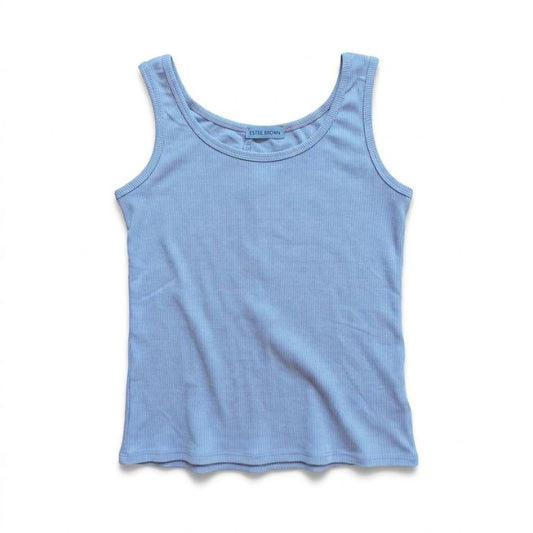 Mekea Damentanktop Hellblau Stretch Basic One Size