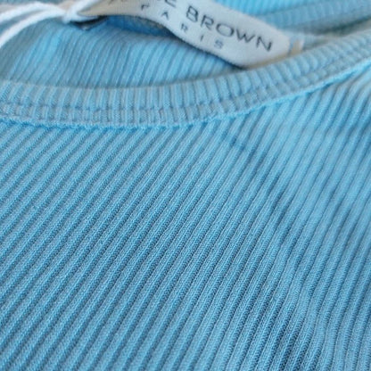 Mekea Damentanktop Hellblau Stretch Basic One Size - Nahaufnahme