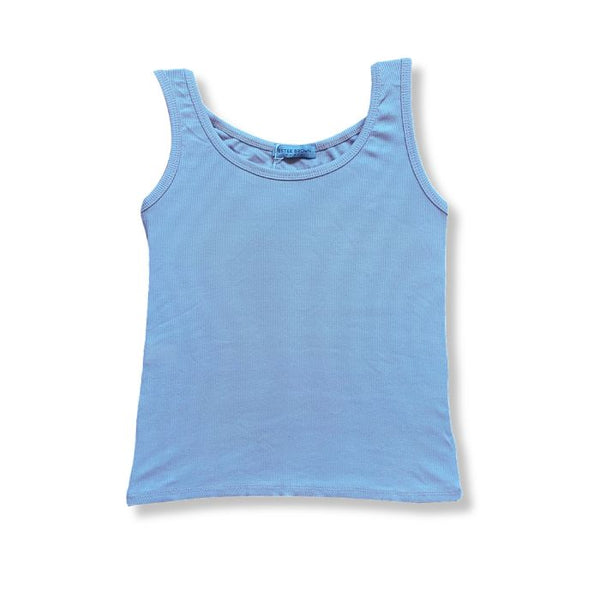 Mekea Damentanktop Hellblau Stretch Basic One Size
