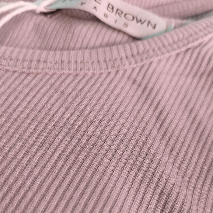 Mekea Tanktop Damen Altrosa figurbetont elastisch Italien - Nahaufnahme
