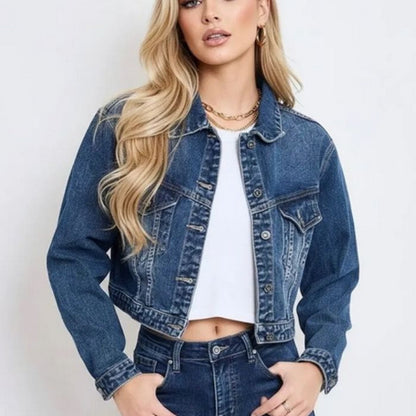 Mekea Jeansjacke Blue Wash klassischer Denim Style