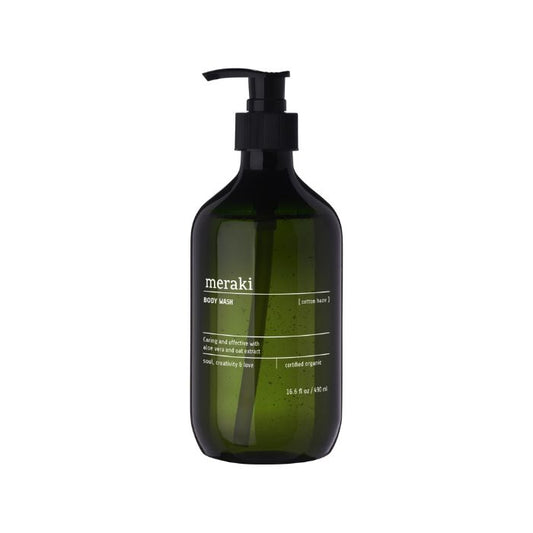 Meraki Body Wash Cotton Haze Flasche 490 ml vor weißem Hintergrund