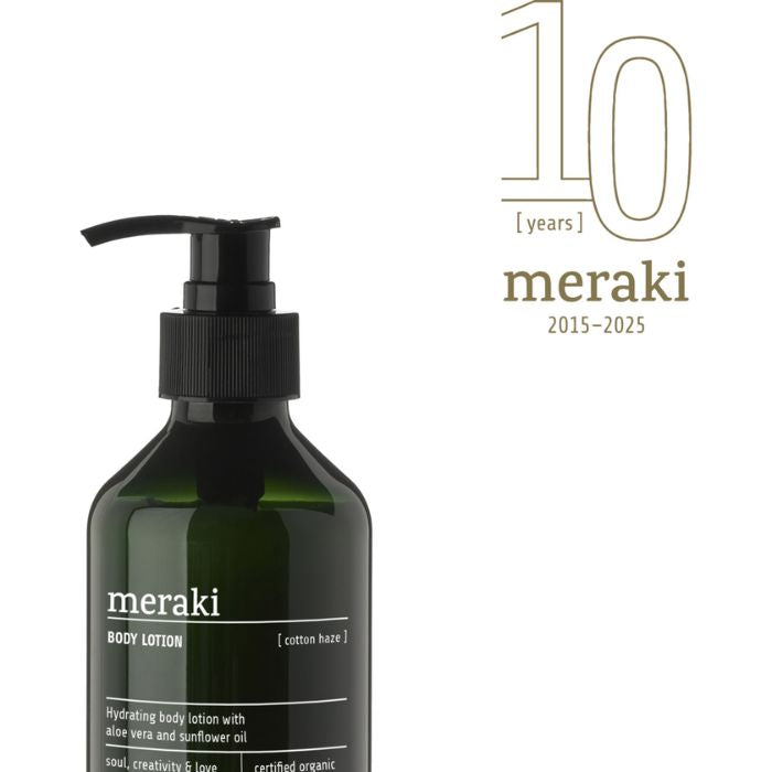 Sanfte Pflege mit Meraki Cotton Haze Bodylotion auf der Haut