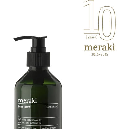 Sanfte Pflege mit Meraki Cotton Haze Bodylotion auf der Haut