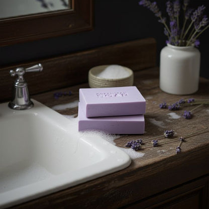 Greenman Seife – Nachtzeit mit Lavendel & Geranium, 100 g - Badezimmer Ambiente