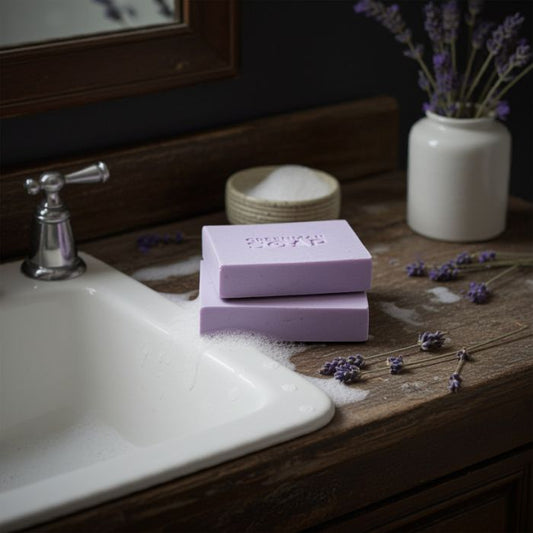 Greenman Seife – Nachtzeit mit Lavendel & Geranium, 100 g - Badezimmer Ambiente