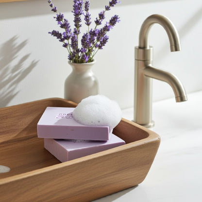 Greenman Seife – Nachtzeit mit Lavendel & Geranium, 100 g - Badezimmer Ambiente