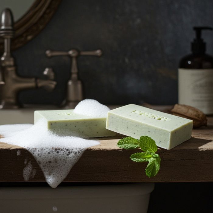 Greenman Seife – gegen unreine Haut Pickel-Attacke, 100 g Naturseife - Badezimmer Ambiente