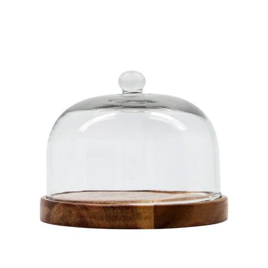 Käseglocke mit Glas und Akazienholz von Nicolas Vahé