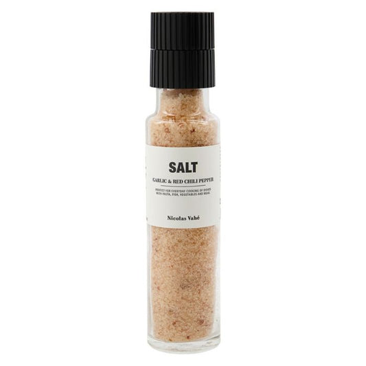 Nicolas Vahé Salt, Garlic & Red Chilli Pepper – Knoblauch-Chili-Salz, 325 g