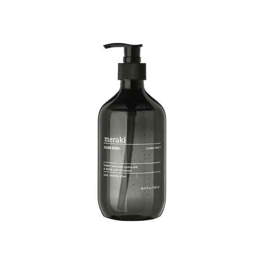 Meraki Spülmittel Shadow Lake – graue Flasche mit Pumpkopf