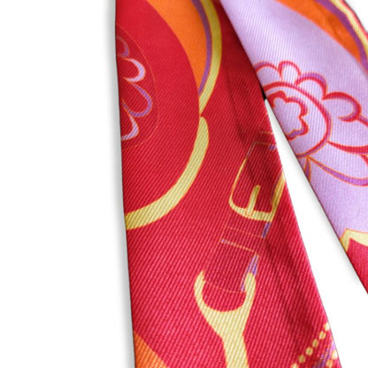 Twilly Bandana Blume Orange Flieder Rot Produktansicht Mekea