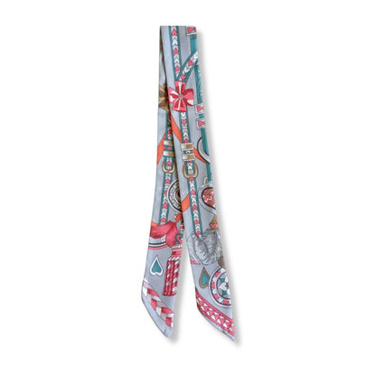 Twilly Bandana Herz Gruen Orange Rot schmaler Schal Accessoire Mekea